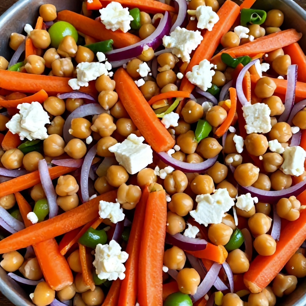 Easy Carrot Chickpea Salad