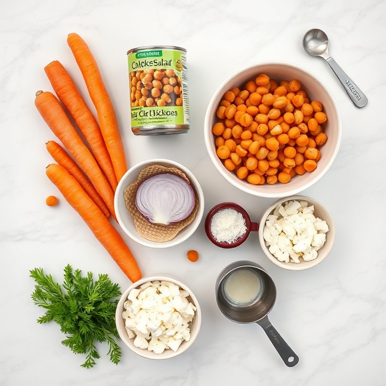 Carrot Chickpea Salad Ingredients