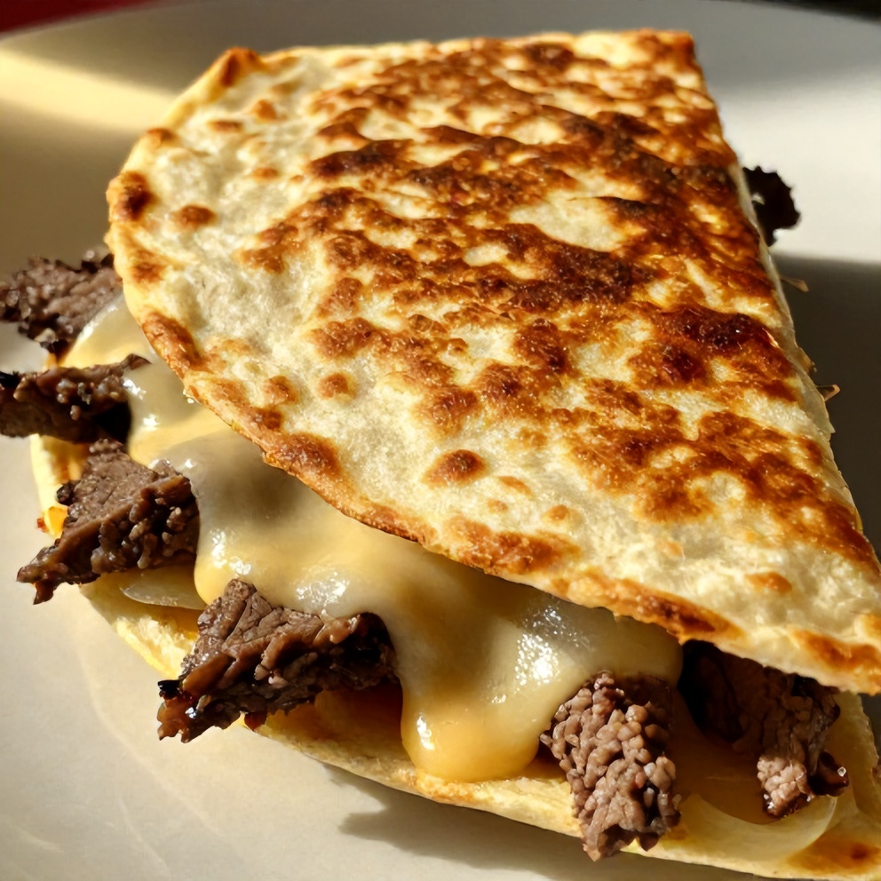 easy steak cheese quesadillas