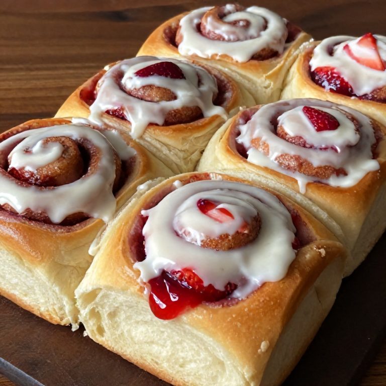 Easy Strawberry Cinnamon Rolls