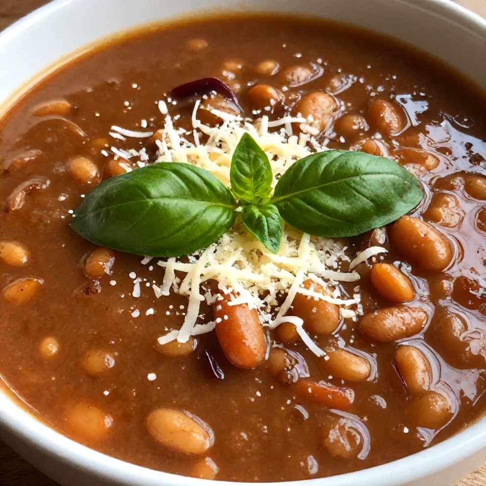 Easy Summer Minestrone Soup with Fresh Basil and Beans