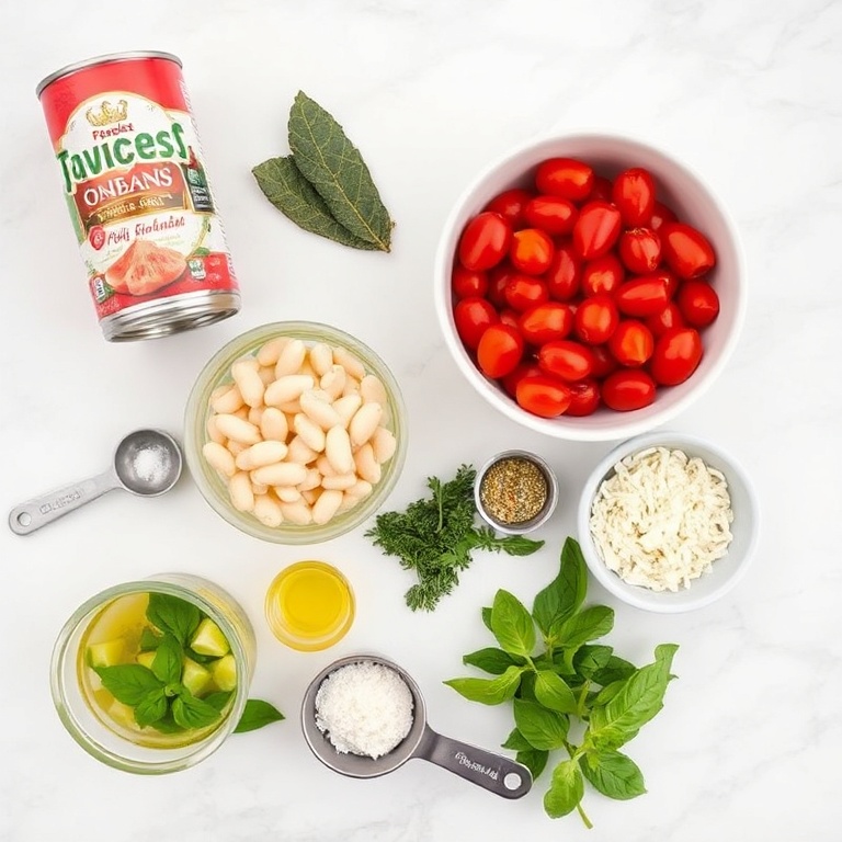 Tomato and White Bean Soup Ingredients