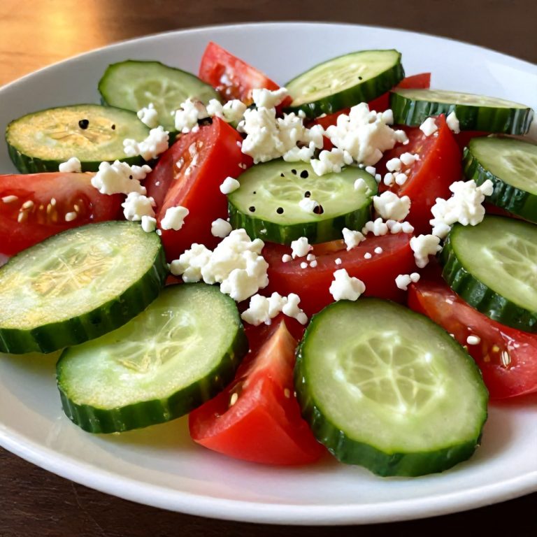 fresh cucumber tomato feta salad