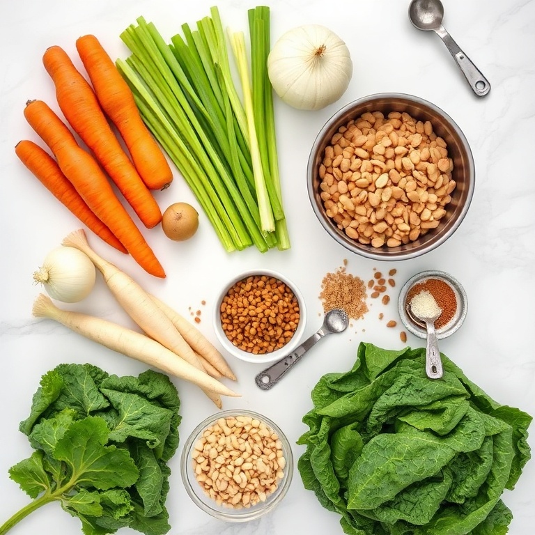 Ingredients for Hearty Irish Vegetarian Stew