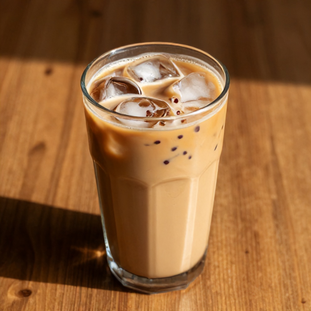 hibiscus cardamom iced latte