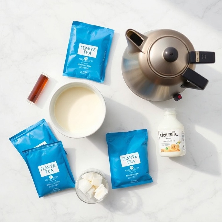 Iced Blue Tea Latte Ingredients