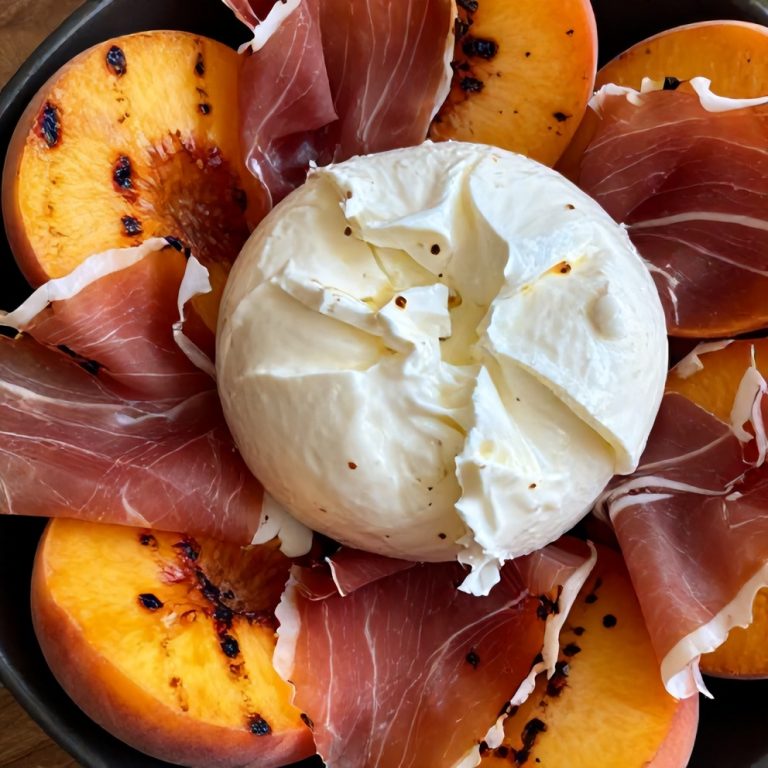 Mediterranean Grilled Peach Salad