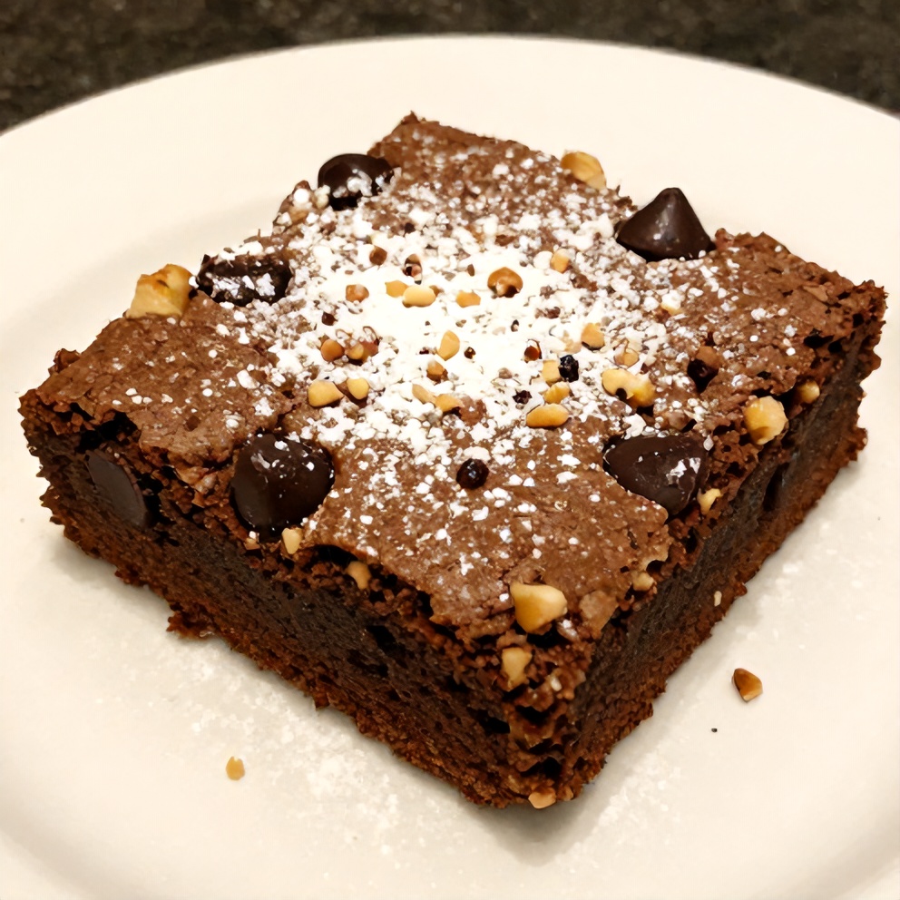Banana Bread Brownies with Chocolate Chips