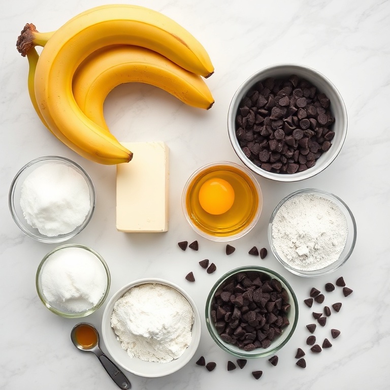 Banana Bread Brownies Ingredients