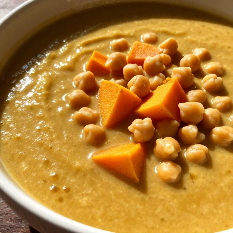 Moroccan Sweet Potato Chickpea Soup