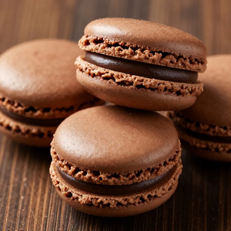 chocolate macarons