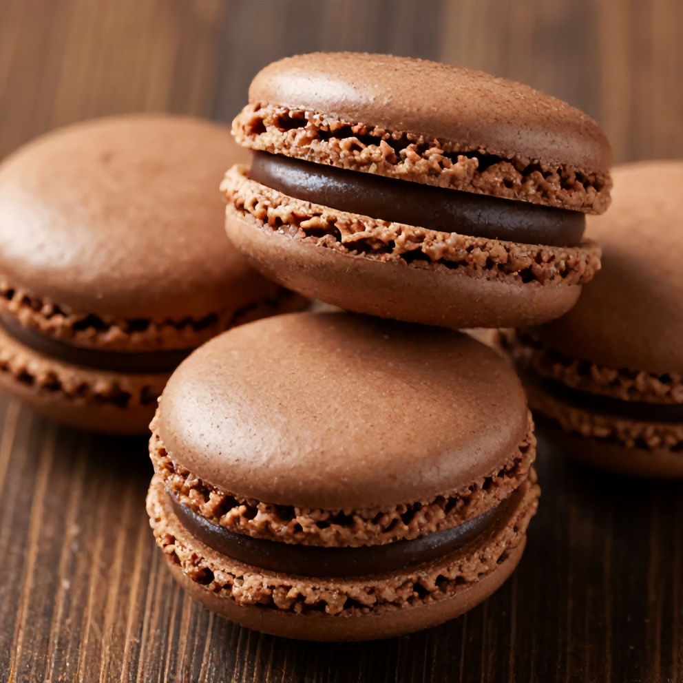 chocolate macarons