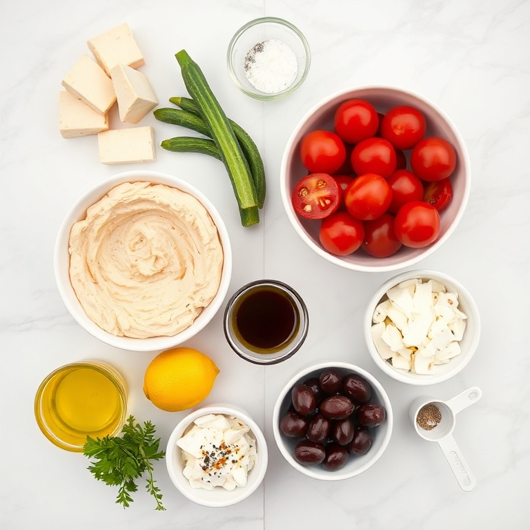Halloumi Bowl Ingredients