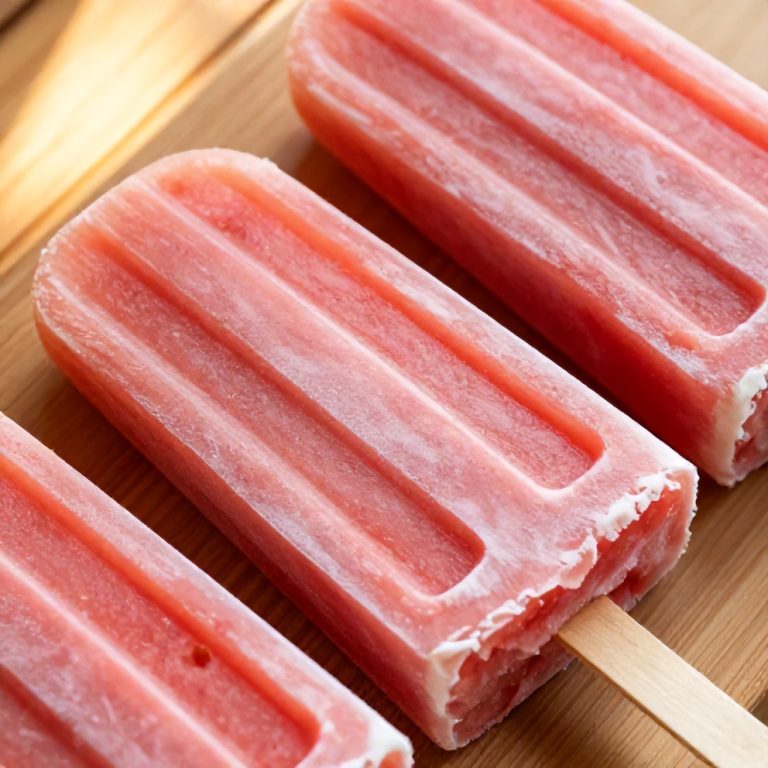 refreshing watermelon coconut popsicles