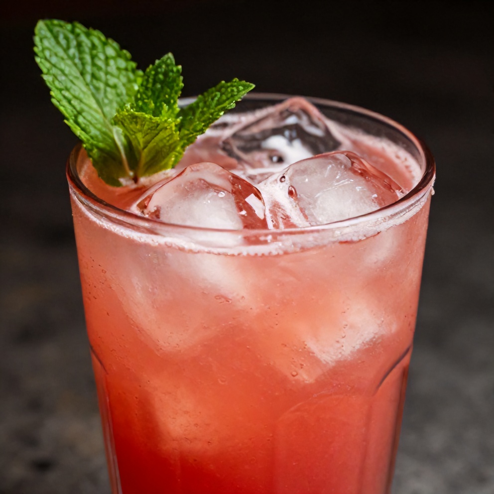 Watermelon Rose Cooler ready to serve
