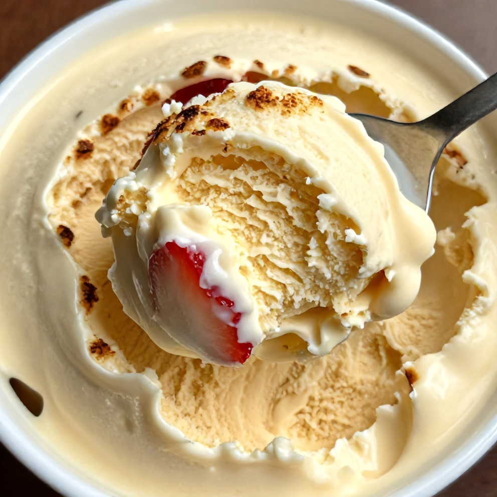 roasted strawberry lime basil ice cream