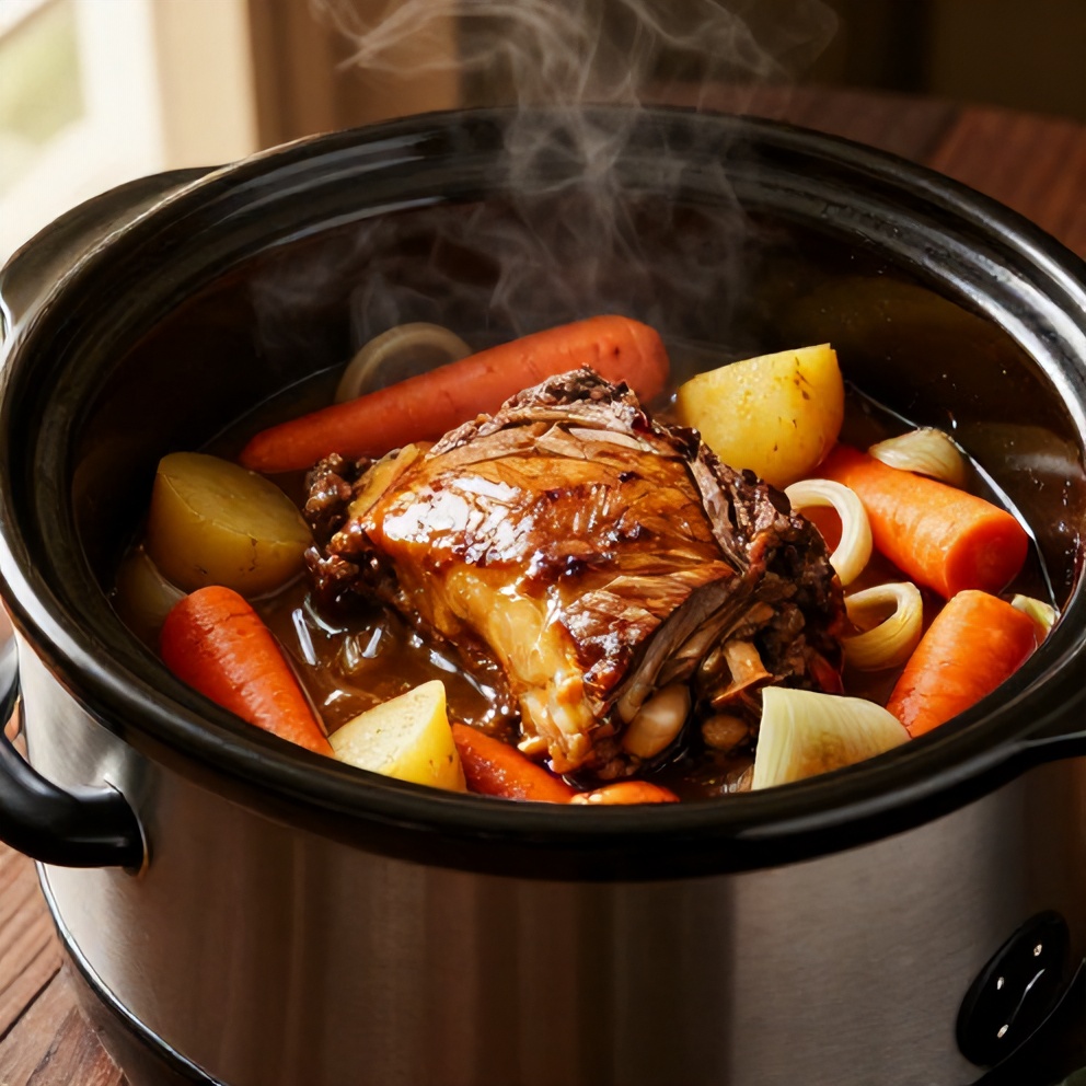 slow cooker chuck roast