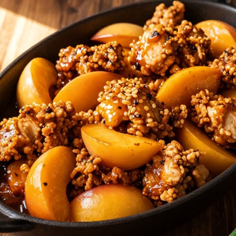 Spicy Jalapeño Peach Chicken