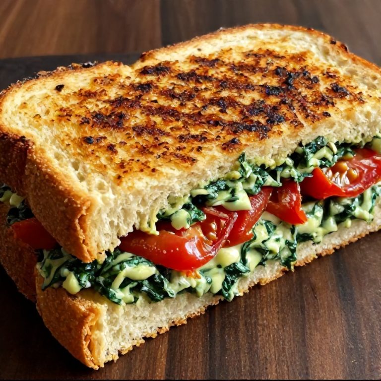 sun-dried tomato spinach grilled cheese