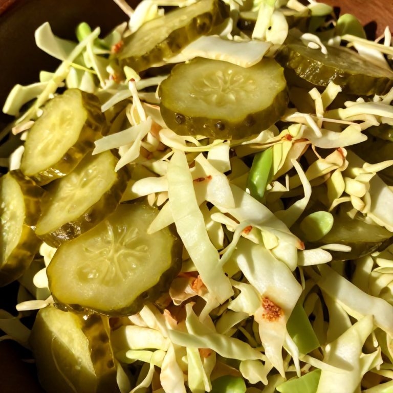 Sweet and Spicy Pickle Slaw