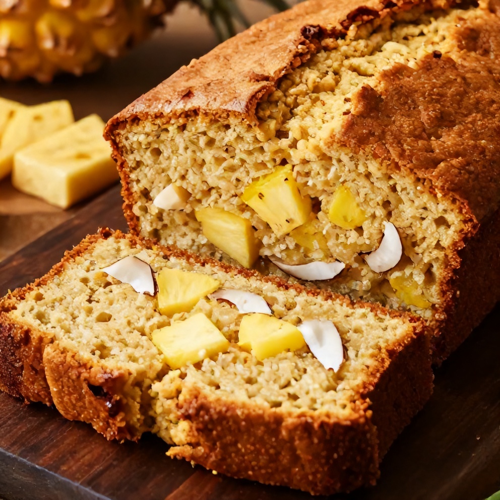 tropical hawaiian banana bread