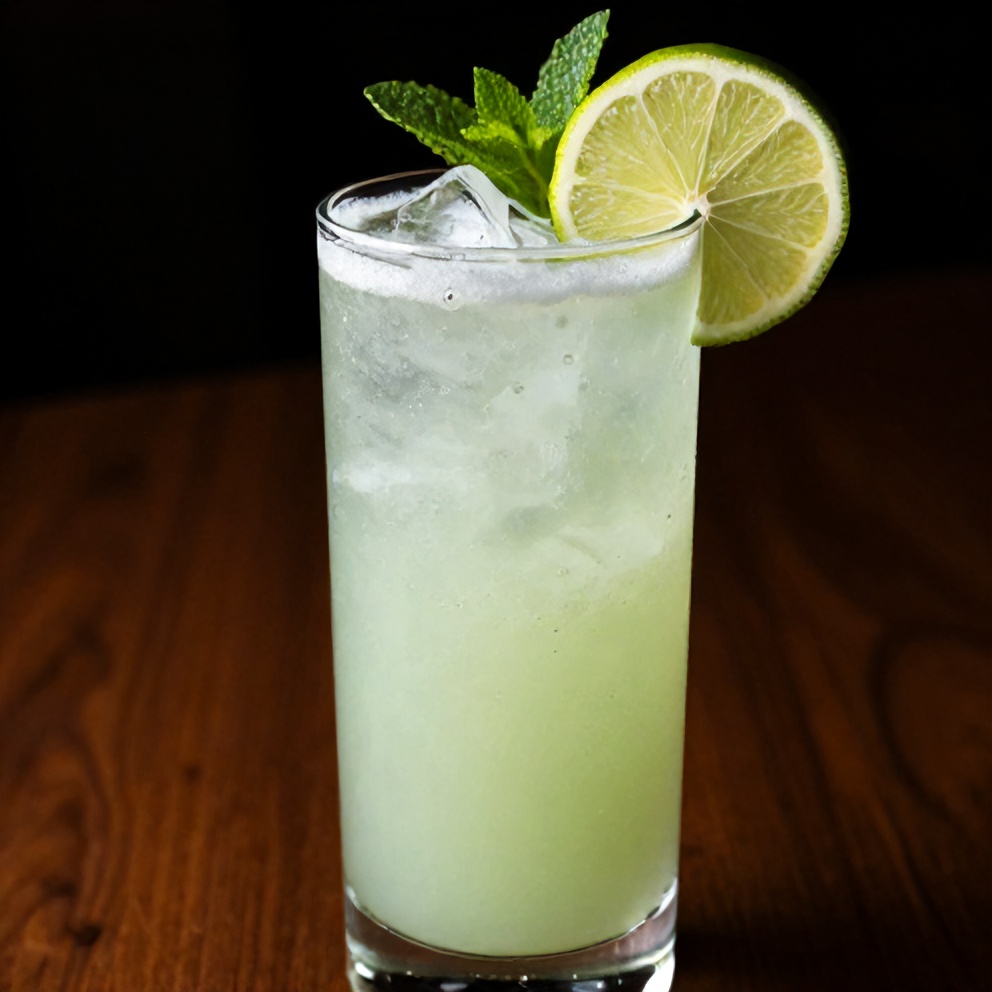 White Christmas Mojito with Coconut and Mint