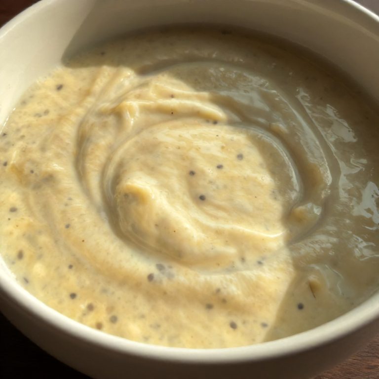 banana chia honey milk pudding