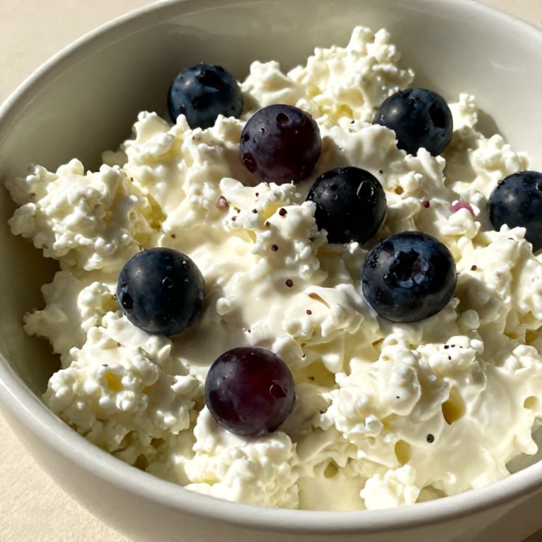 berry cottage cheese bowl