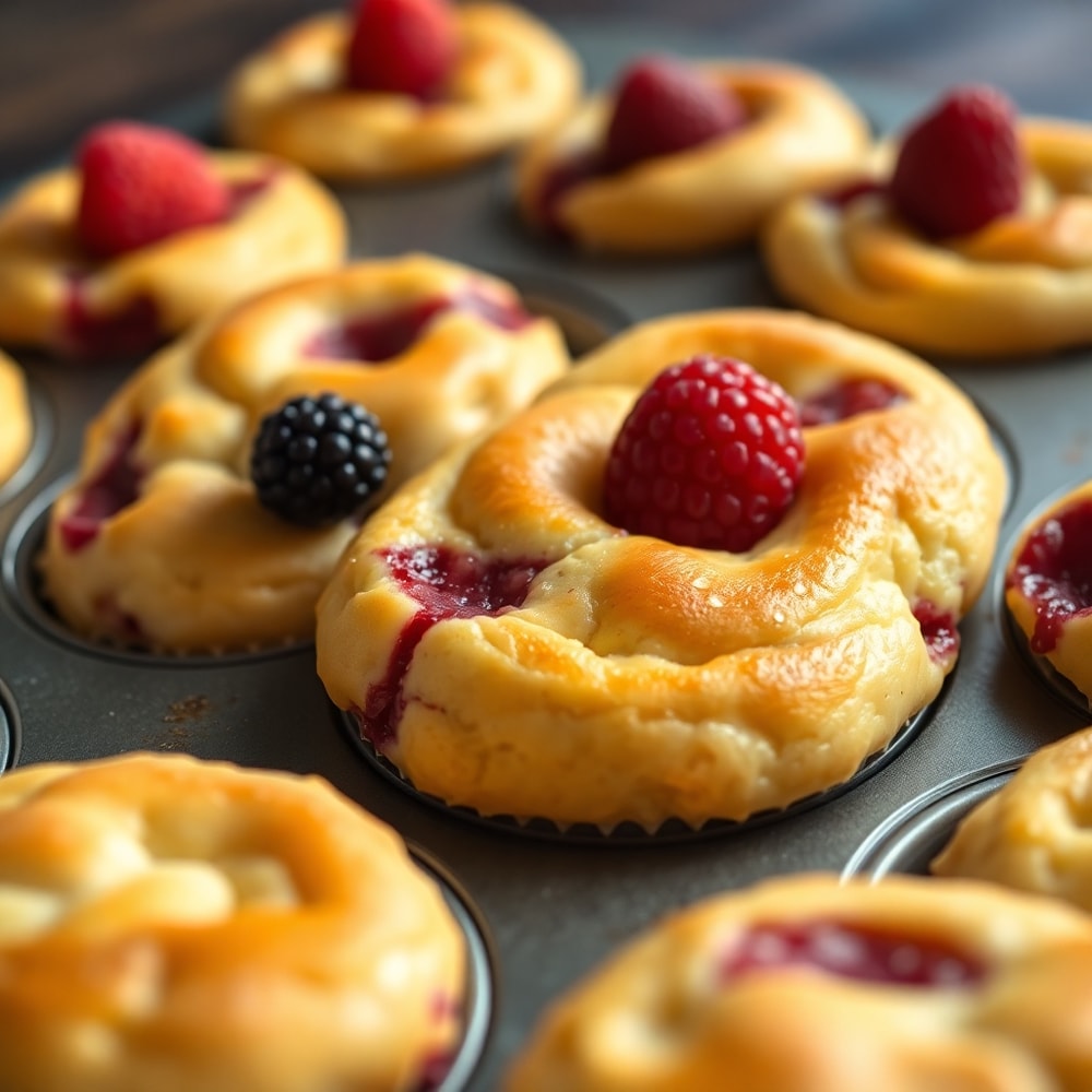 berry cream cheese muffins