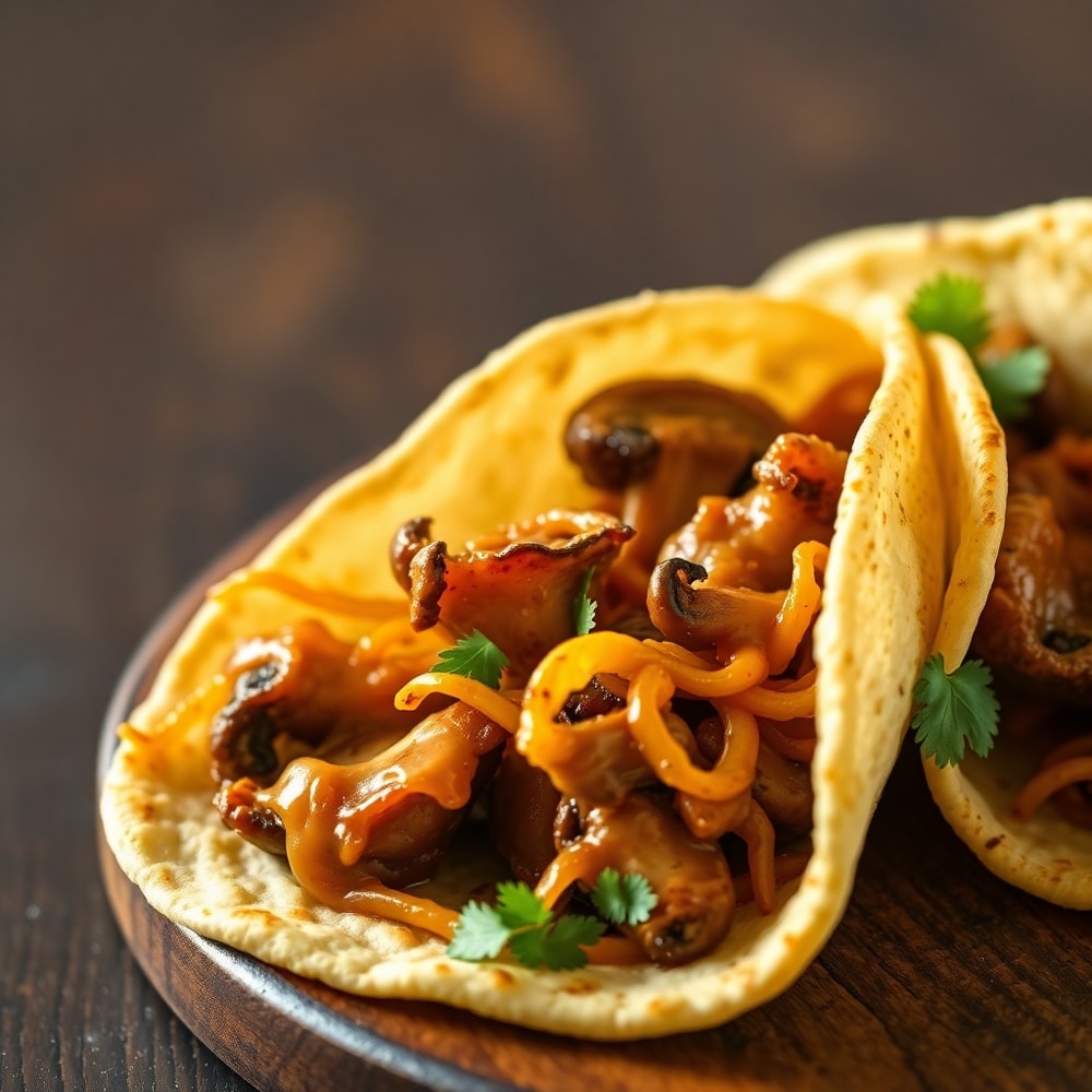 mushroom tacos