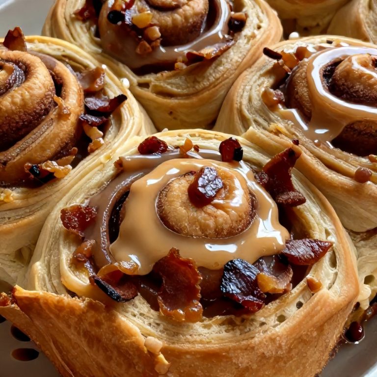 bourbon maple bacon cinnamon rolls