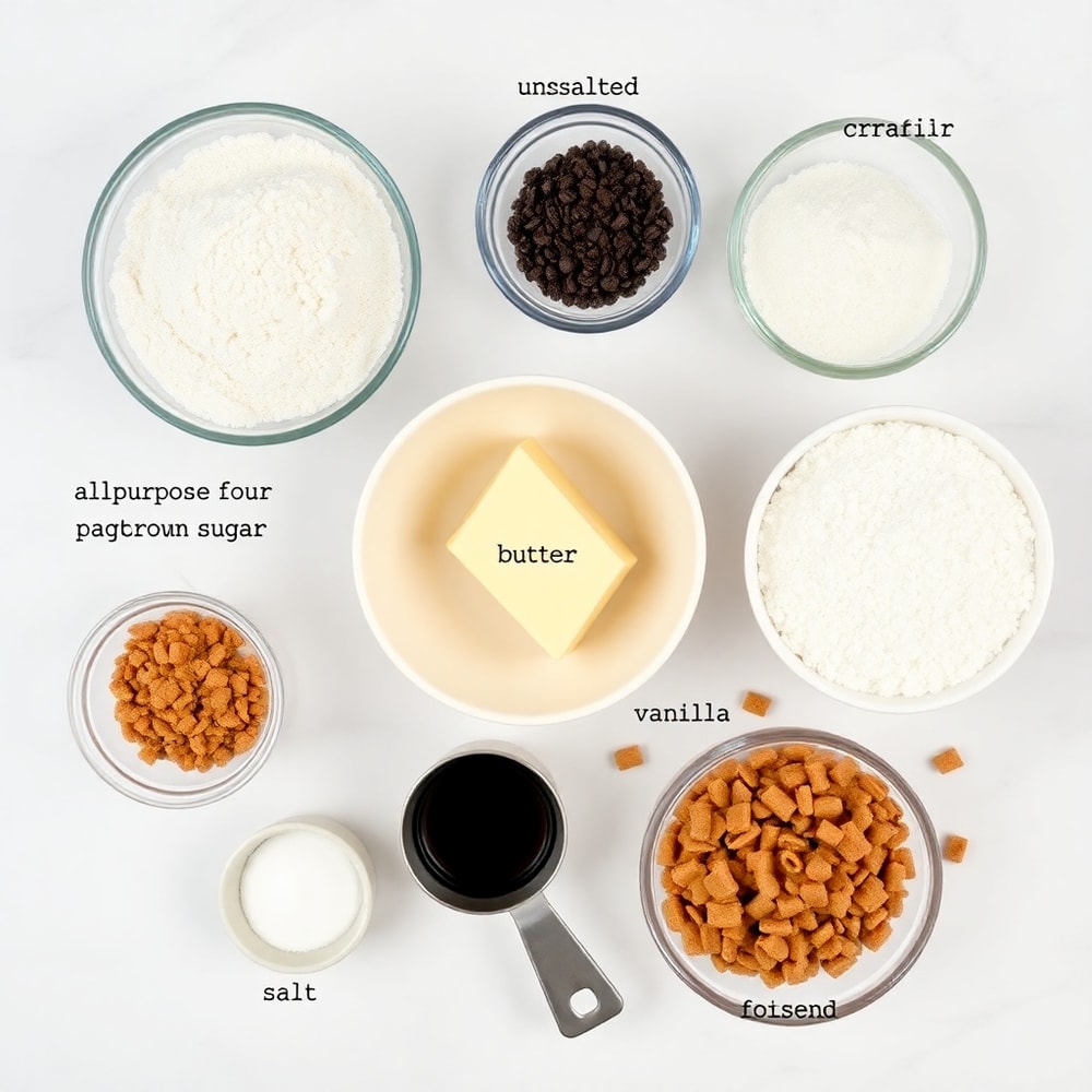 Brown Butter Coffee Toffee Cookies Ingredients