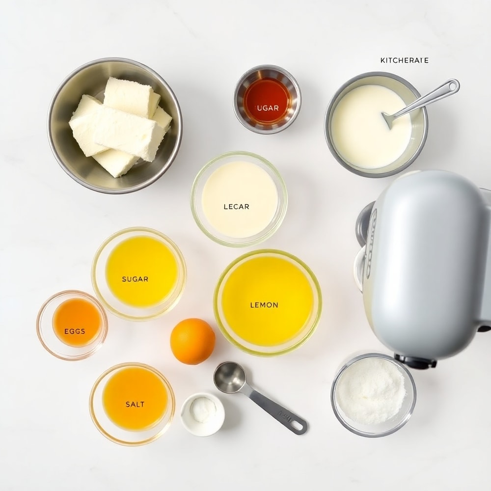 Burnt Basque Cheesecake Ingredients