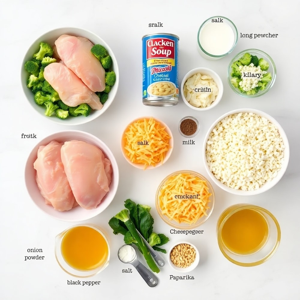 Chicken broccoli rice casserole ingredients