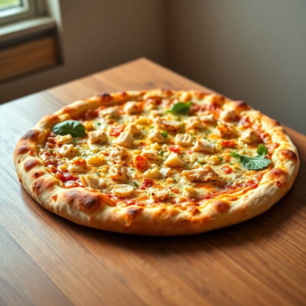 Chicken Caesar Salad Pizza
