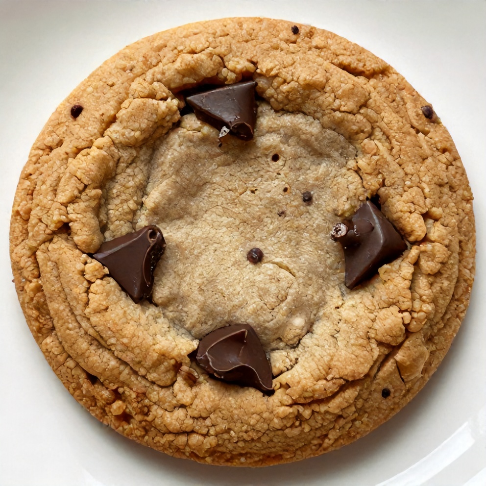 A plate of chocolate banana cookies