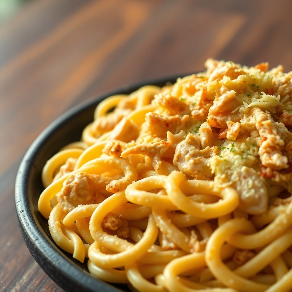 creamy crack chicken pasta