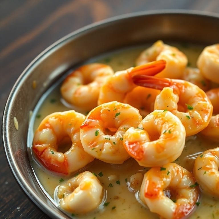 creamy garlic shrimp