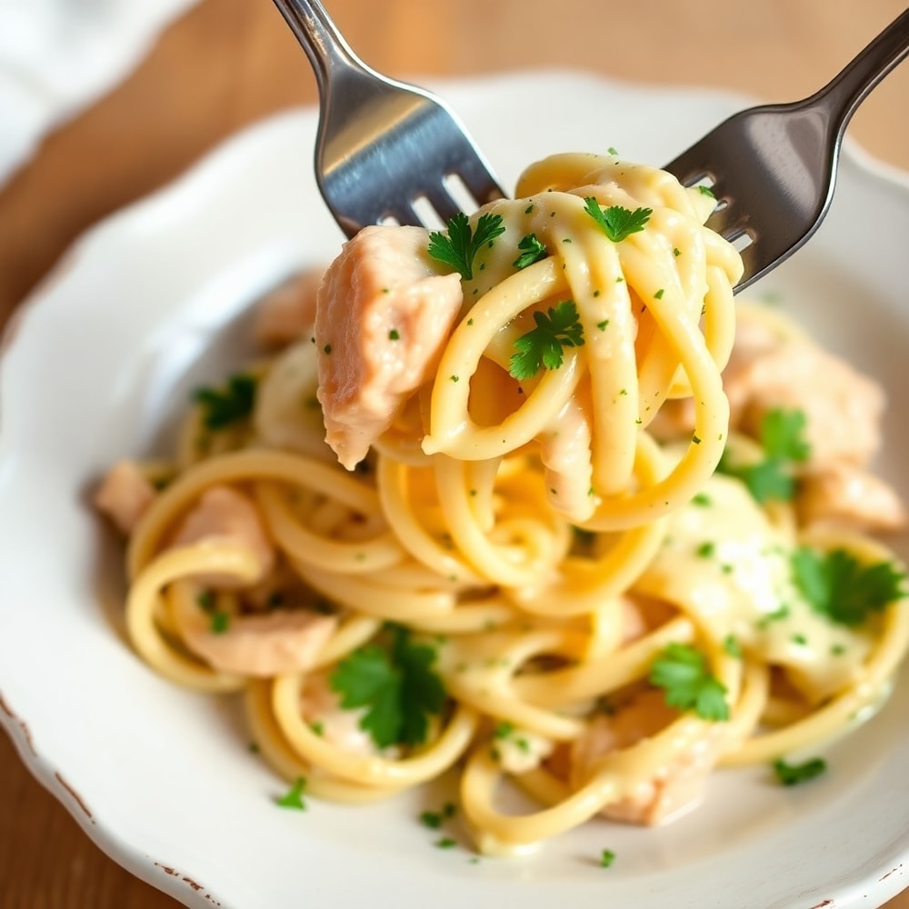Creamy Mozzarella Garlic Butter Chicken Bowties Final