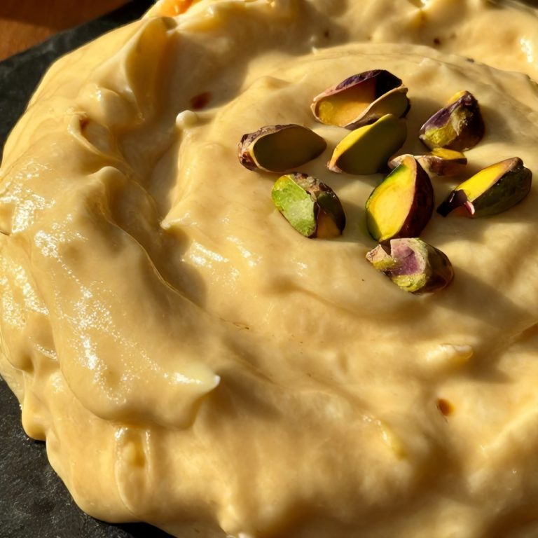 orange blossom semolina pudding