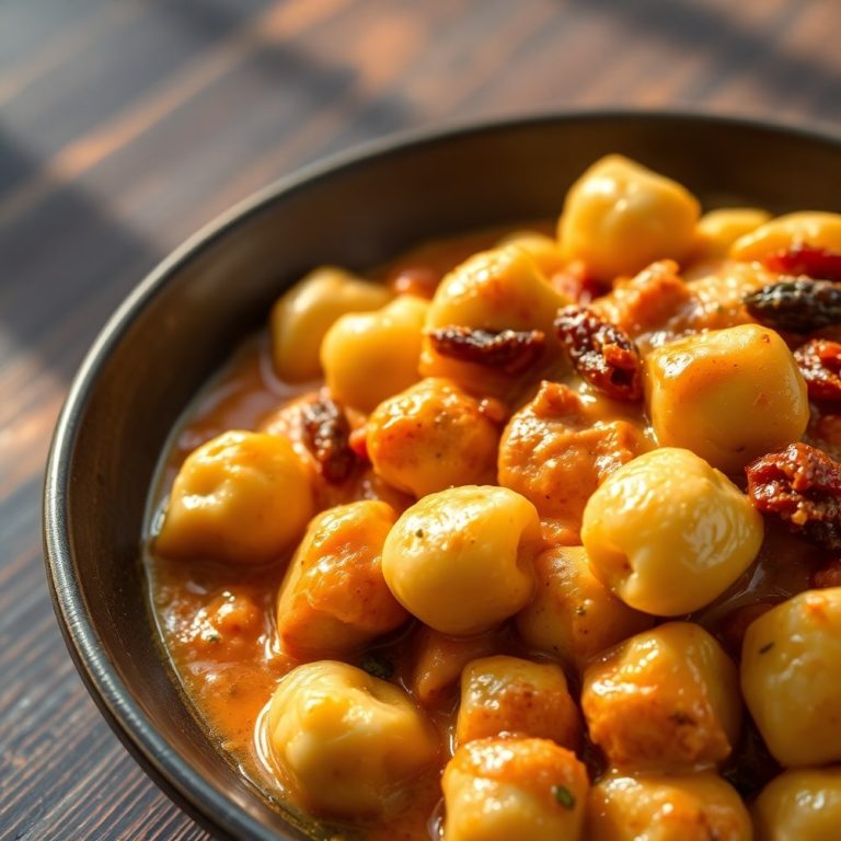 creamy sundried tomato gnocchi