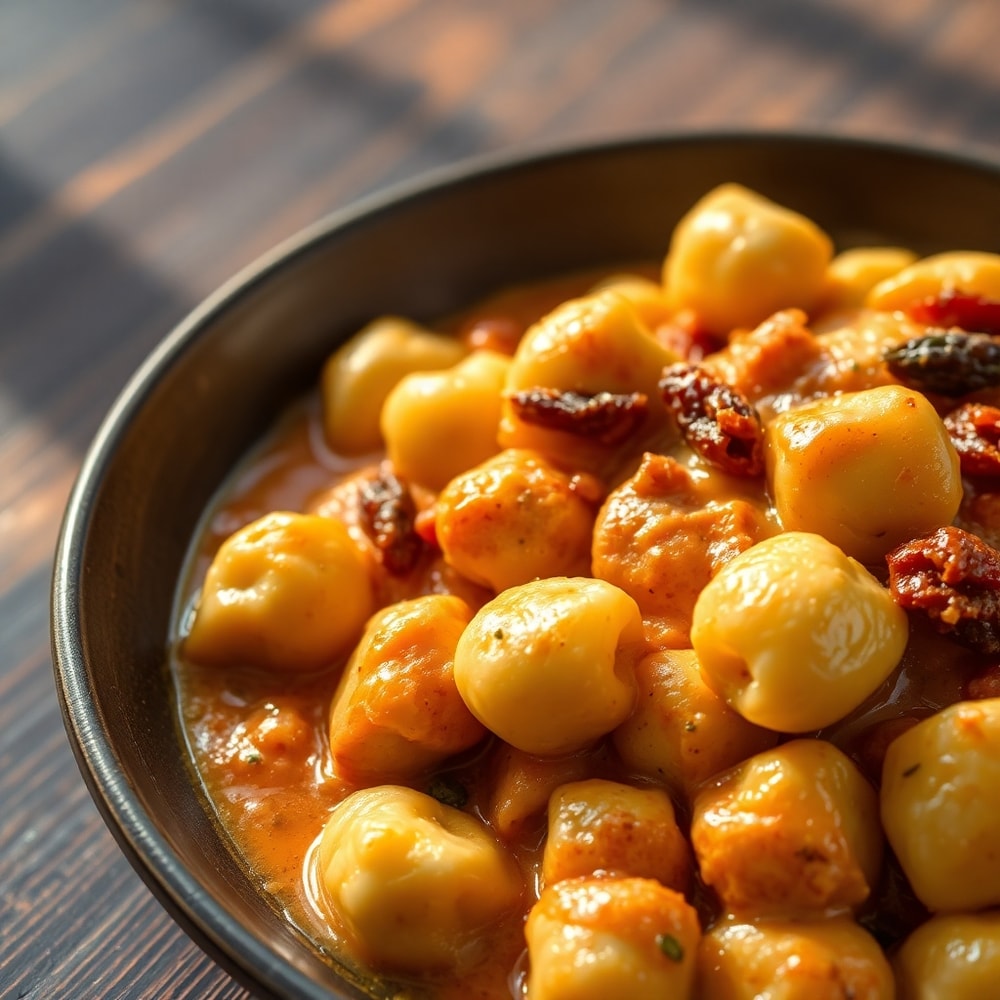 creamy sundried tomato gnocchi