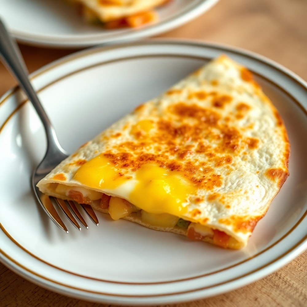 Crispy Bacon Egg and Cheese Breakfast Quesadillas