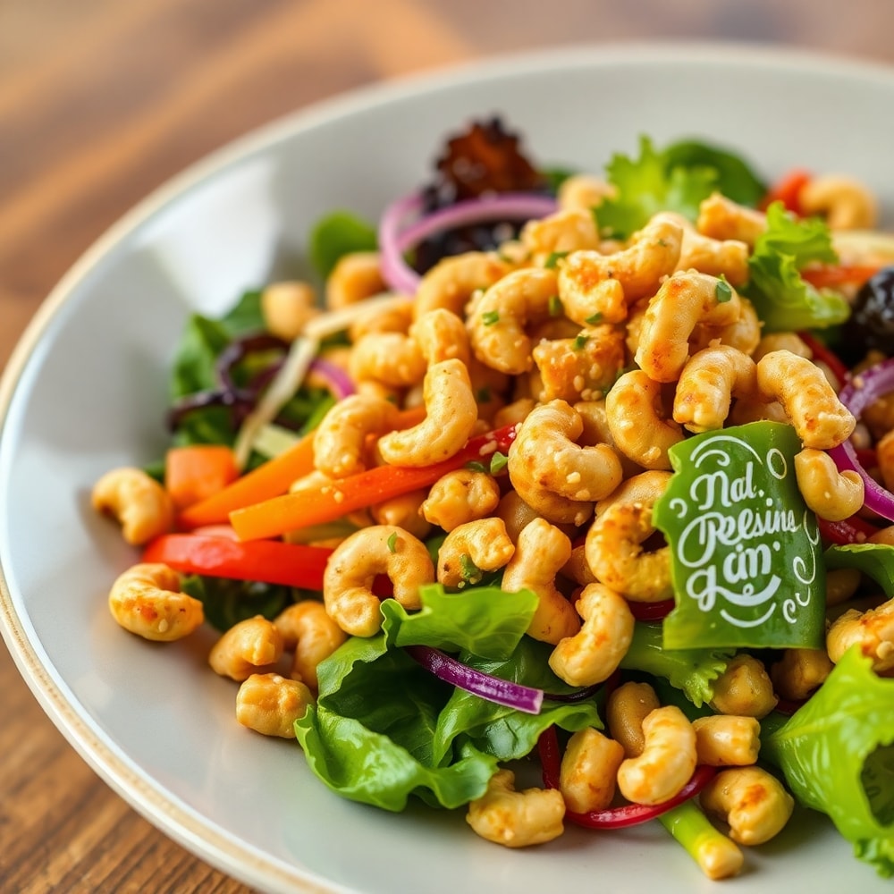 Cashew Crunch Salad with Sesame Dressing