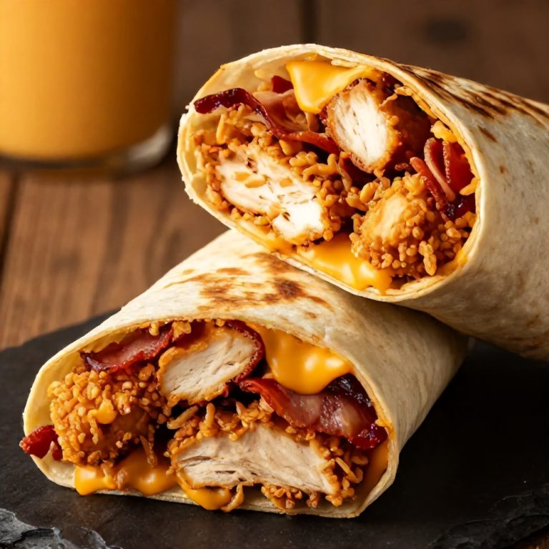 crispy chicken bacon ranch wrap