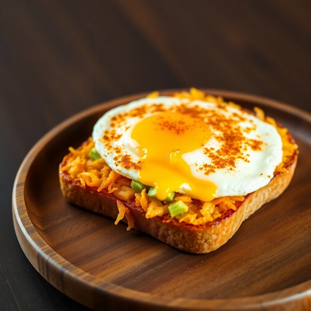 hash brown avocado toast