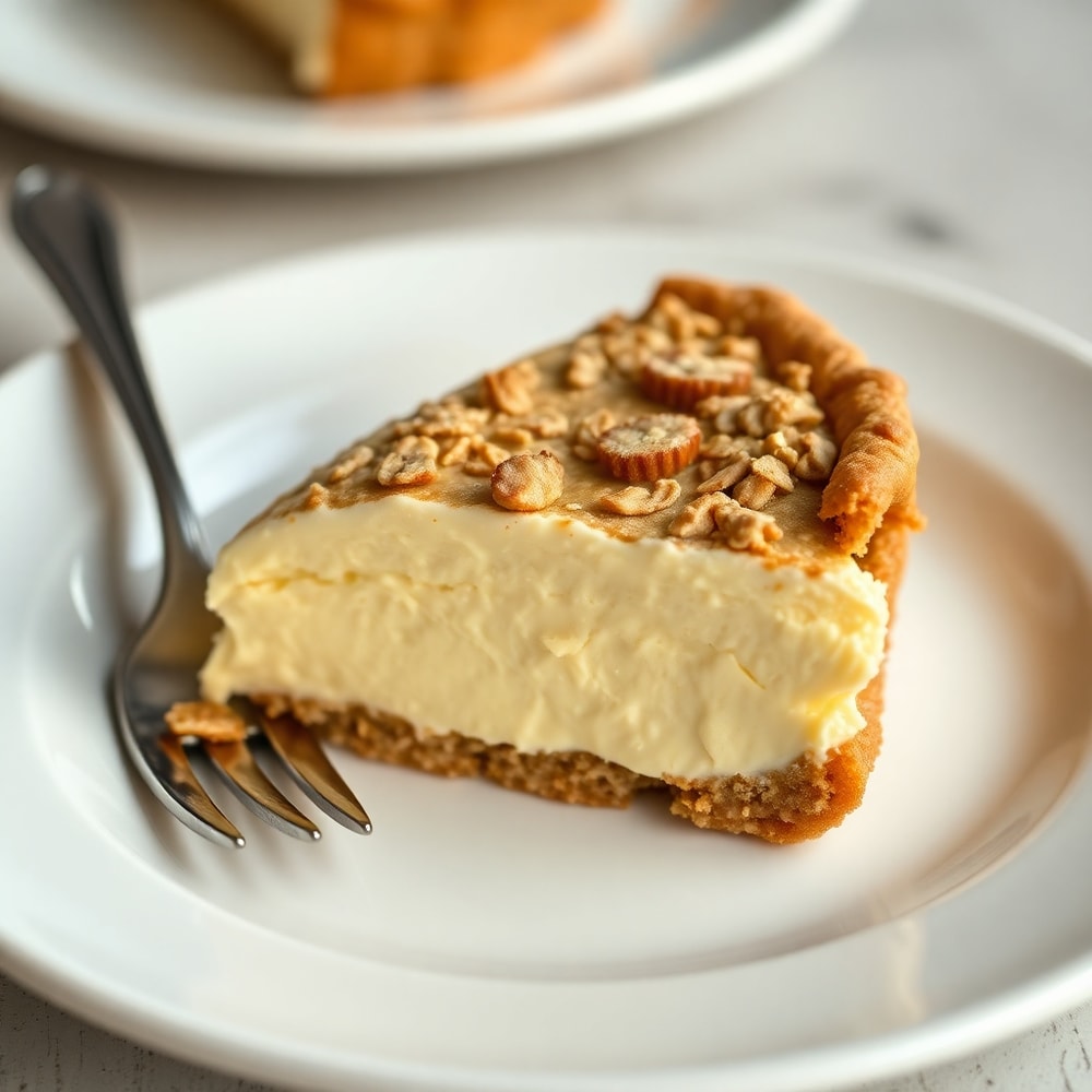 A plated serving of a homemade oatmeal cream pie