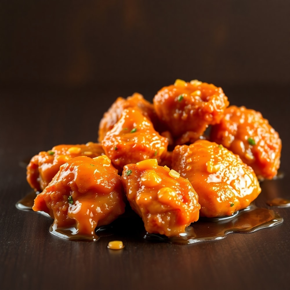 crispy honey garlic chicken