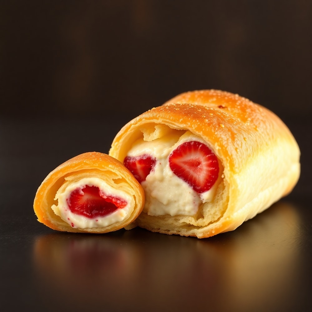 Strawberry Cheesecake Breakfast Rolls
