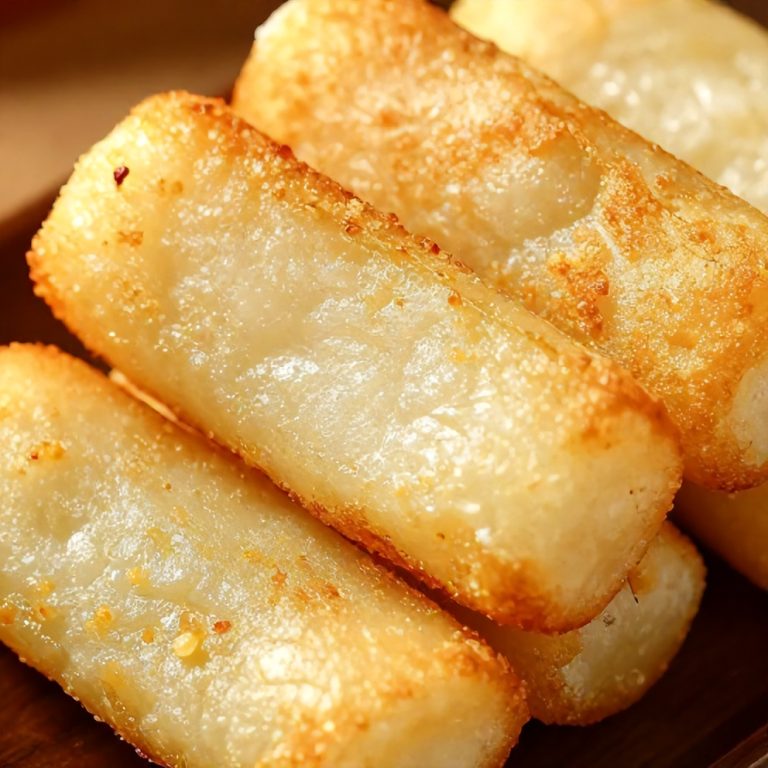 crispy sweet soy butter korean rice cakes